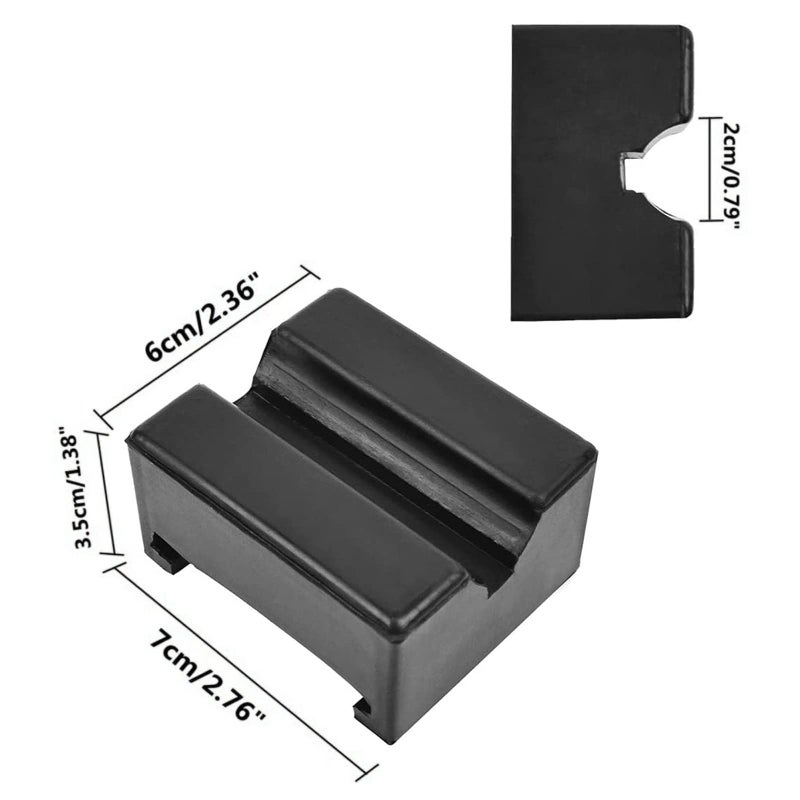 DEDC Floor Jack Pad,Universal Square Pinch Weld Protector Rubber Jack Pad, Jack Stand Adapter, Frame Rail Protector Car Lift Accessories - Image 2